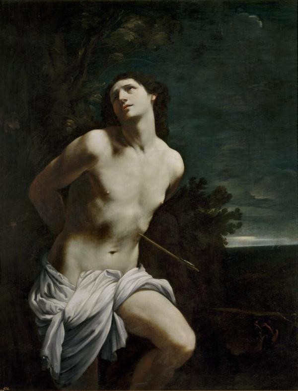 Guido Reni Italian 1575–1642 Saint Sebastian (San Sebastiano) 1615–20 oil on canvas 170.5 x 133.0 cm Museo Nacional del Prado, Madrid (P00211) Spanish Royal Collection