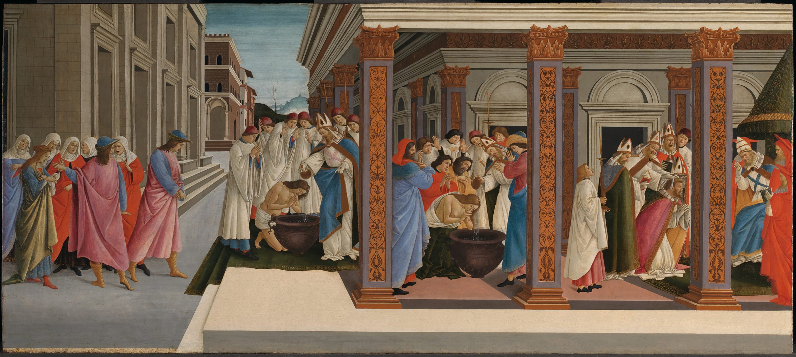 Botticelli's painting 'Four scenes from the life of St Zenobius'