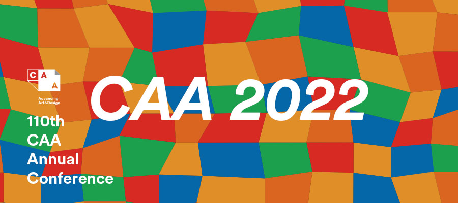 A promotional image for the CAA 2022 conference